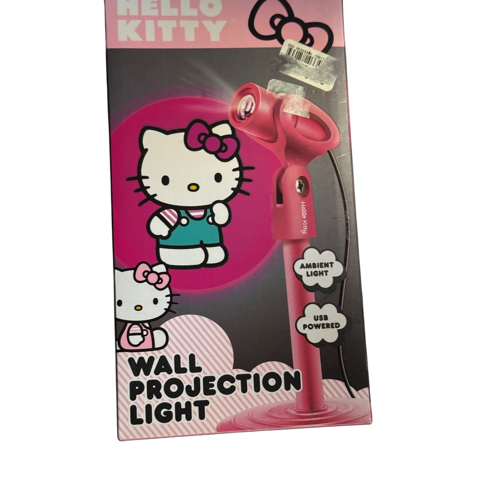 Hello Kitty Wall Projection Light Sanrio Pink USB Powered Ambient Light SIL35047